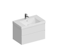 Тумба подвесная Kerama Marazzi Cubo 80 см с ящиками белая матовая CUB.80.2\WHT.M