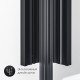 Душевое ограждение AM.PM Gem Black Edition 90х90 см без поддона W90G-403-090BT
