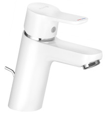 Смеситель для раковины KLUDI PureEasy 70 мм со сливным гарнитуром белый 373829165