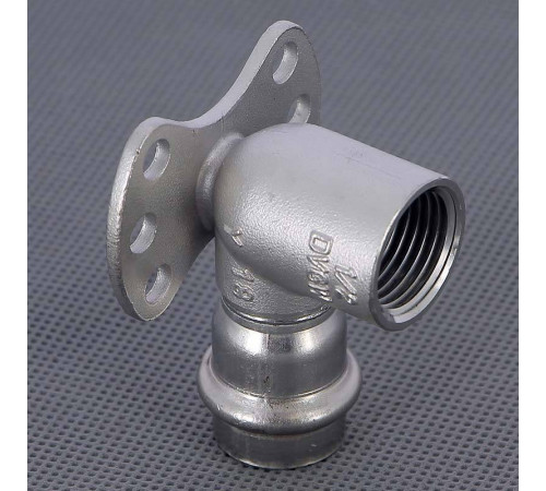 Водорозетка пресс Viega Sanpress Inox из нержавеющей стали 18х1/2 ВР 437251