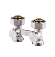 Клапан Н-образный прямой SR Rubinetterie для нижнего подключения 3/4E x 3/4E 0741-2000N0E0