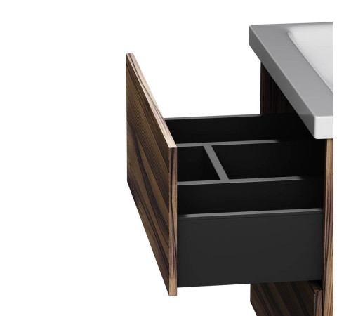 Тумба под раковину подвесная AM.PM Gem 60 см 2 ящика орех M90FHX0602HF