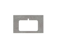 Столешница из керамогранита Kerama Marazzi Фондамента 80 см для встраиваемой сверху раковины PL2.DL500920R/80