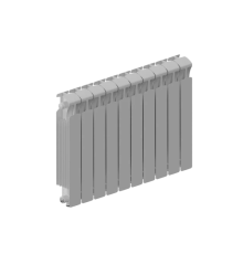 Радиатор биметаллический RIFAR MONOLIT VENTIL 500 11 секций нижнее подключение MN-500-11-VR RAL 9016