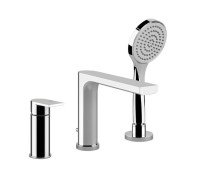 Смеситель для ванны Gessi Emporio Via Manzoni на 3 отверстия с изливом и душем хром 38634#031