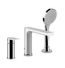 Смеситель для ванны Gessi Emporio Via Manzoni на 3 отверстия с изливом и душем хром 38634#031