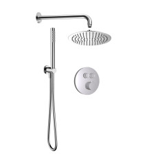 Набор для комплектации душа AQUAMET с термостатом хром AQM8405CR