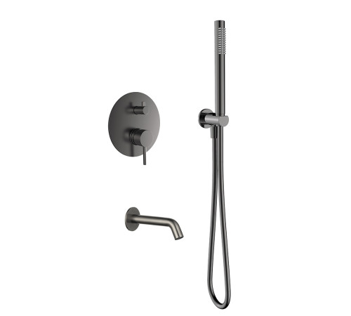 Набор для ванны Aquanet с изливом и смесителем металл AQM8406GM