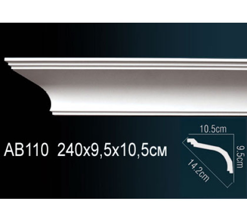 Карниз потолочный полиуретановый Perfect AB110