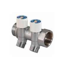 Коллектор Uponor Uni-C SH 1 НР/ВР на 2 выхода 1/2 НР межосевое расстояние 38 мм 1014137