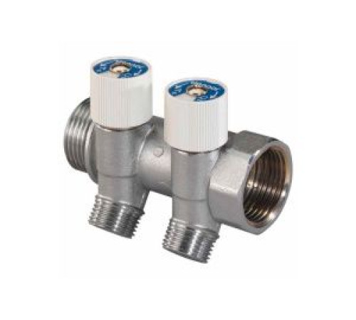 Коллектор Uponor Uni-C SH 1 НР/ВР на 2 выхода 1/2 НР межосевое расстояние 38 мм 1014137