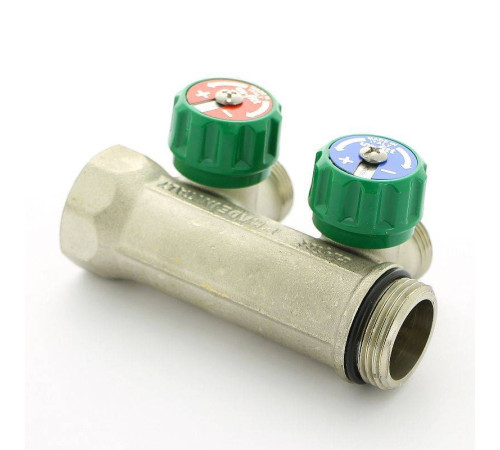 Коллектор с вентилями Uni-Fitt 1 НВ 2 выхода 3/4 EK 90° 50 мм 410N4320