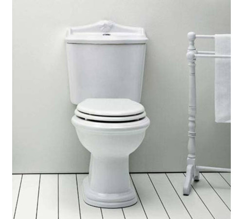 Унитаз-моноблок Azzurra Jubilaeum 75x40 см слив в стену белый/хром JUVCMP000000BI