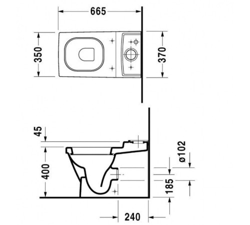 Сиденье для унитаза Duravit 2nd floor с микролифтом 0068990000
