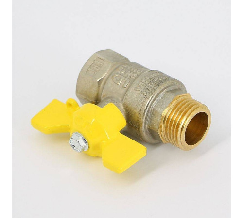 Кран шаровой для газа LD Pride 1/2 НВ полнопроходной бабочка 47.352.15