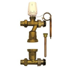 Насосно-смесительная группа Gekon для теплого пола с термостатическим клапаном GK 7685