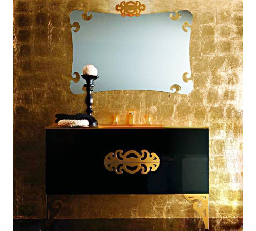 Раковина моноблок Eurolegno Glamour 1 отверстие золото CRG502V1R1206