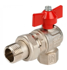 Кран шаровой Itap IDEAL 298 угловой полнопроходной с накидной гайкой 1 бабочка 2980100