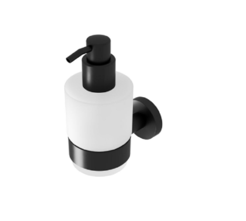 Дозатор для жидкого мыла Geesa Nemox Black черный матовый 916516-06