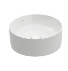Раковина накладная Villeroy & Boch Collaro 400х400х145 мм CeramicPlus альпийский белый 4A1840R1