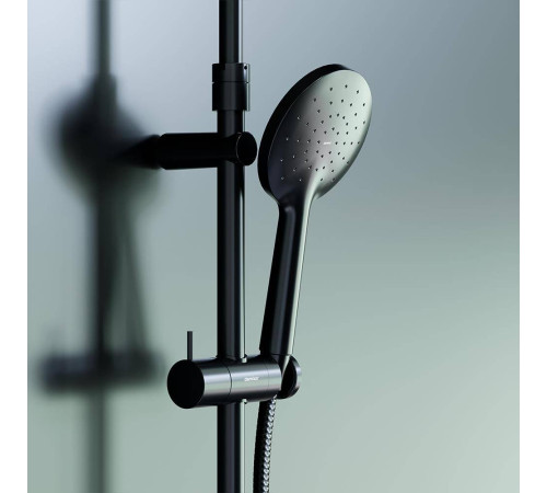 Душевая система с термостатом AM.PM Option черный матовый DX218091300