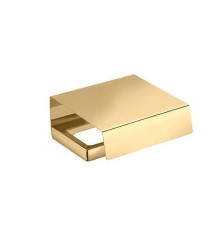 Держатель туалетной бумаги с крышкой Colombo Design Lulu PVD золото B6291.HPS
