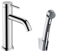 Смеситель для раковины Hansgrohe Tecturis S 110 с гигиеническим душем и сливным гарнитуром 73211000