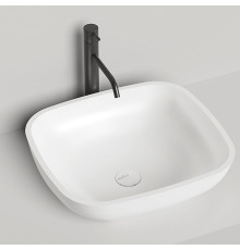 Раковина накладная Salini Gloria 49.5х44.5х15 см S-Stone белая матовая 1102208M