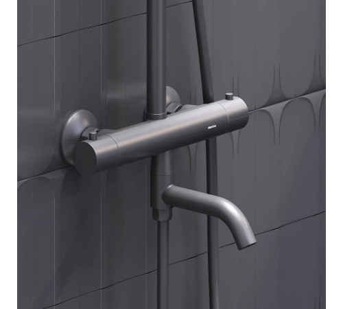 Душевая система AM.PM Jupiter с термостатом черная матовая 977810300