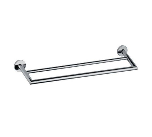 Держатель полотенец двойной Daniel Rubinetterie Hilton 60 см подвесной хром HIPS978