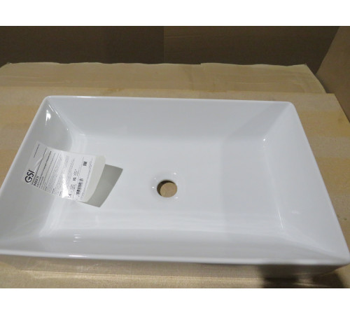 Раковина накладная GSI Kube X 370х600 мм белый глянцевый 945311_УЦ/4