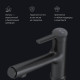 Смеситель для раковины AM.PM X-Joy с вытяжным изливом черный матовый F85B02922
