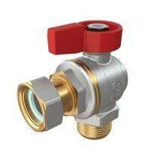 Кран шаровой угловой Giacomini R780P 1/2 НР-НГ для котлов и счетчиков R780PX013