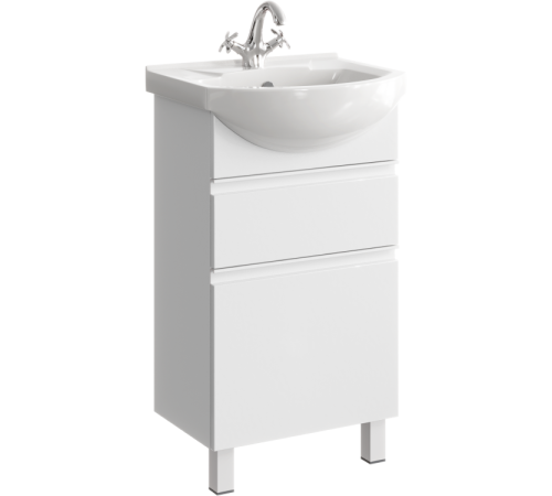 Тумба под умывальник Aqwella Rodos напольная 500х850х290 мм белый ROD01052N