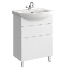 Тумба под умывальник Aqwella Rodos напольная 600х850х314 мм белый ROD01062N