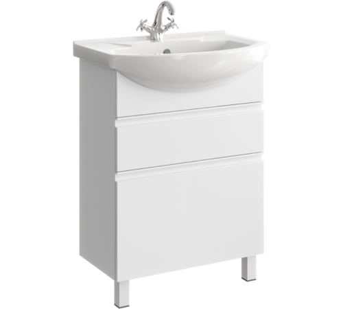 Тумба под умывальник Aqwella Rodos напольная 600х850х314 мм белый ROD01062N