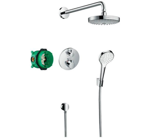 Душевая система Hansgrohe Croma S 180 Showerpipe с термостатом хром 27295000