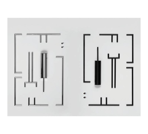 Держатель туалетной бумаги Bertocci Trecento без крышки правый черный 125 4804 0800