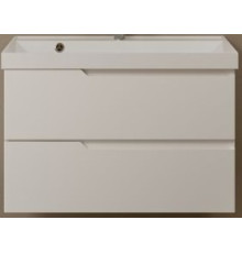 Тумба под умывальник подвесная TECE 80 см белый глянец AQM900380WH
