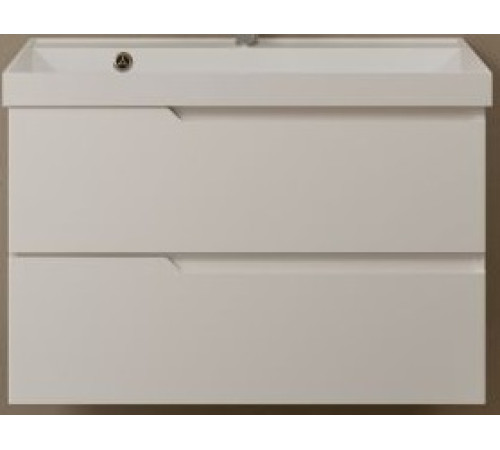 Тумба под умывальник подвесная TECE 80 см белый глянец AQM900380WH