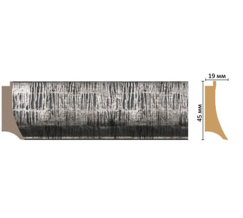 Багет из полистирола DECOMASTER FM5-3 45х19х2850 мм FM5-3