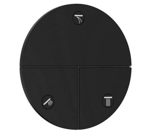 Вентиль запорный Hansgrohe ShowerSelect Comfort S на 3 потребителя черный матовый 15558670