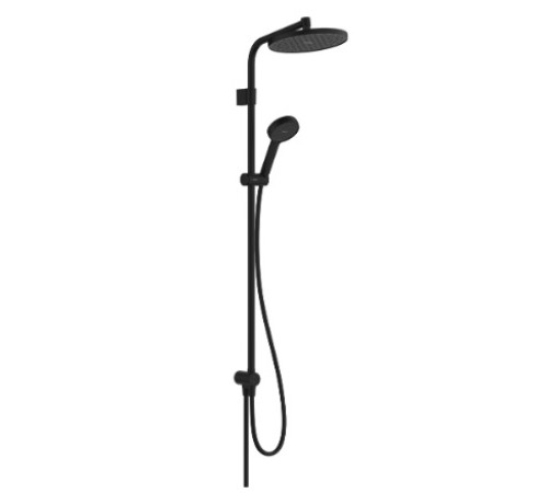 Душевая система Hansgrohe Activera S Showerpipe 240 1jet EcoSmart Reno Varia матовый черный 28074670