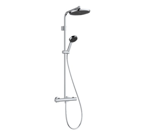 Душевая система Hansgrohe Activera S Showerpipe 240 1jet EcoSmart+ с термостатом Ecostat Fine 28083000