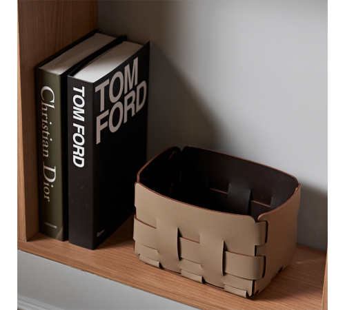 Корзинка ADJ Mini Bottega 12х19х13 см капучино/шоколад 1012.04/06