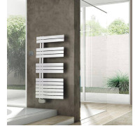 Полотенцесушитель электрический Irsap Soul 550x1054 мм 14 трубок подключение слева с беспроводным контроллером белый SNM055D01IR01NNN