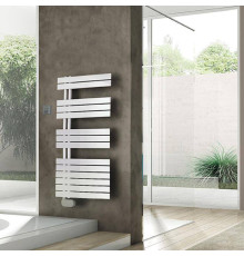 Полотенцесушитель электрический Irsap Soul 550x1054 мм 14 трубок подключение слева с беспроводным контроллером белый SNM055D01IR01NNN