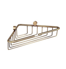 Полка-решетка для ванной угловая TW Bristol 534 подвесная 21x21x5 см бронза TWBR534br