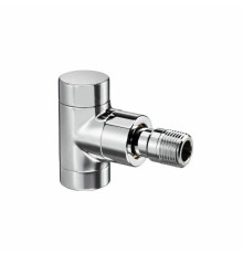 Вентиль запорный угловой Oventrop Combi E DN 15 1/2 на обратную линию хром 1166052
