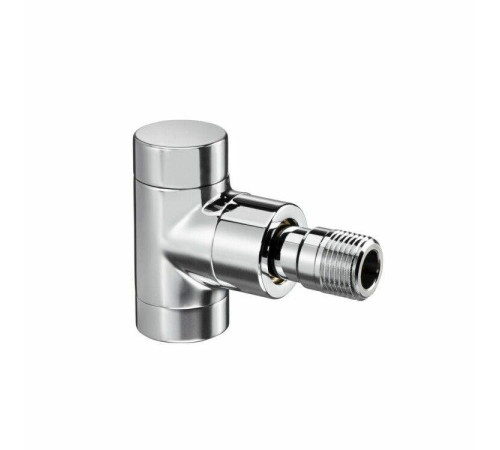 Вентиль запорный угловой Oventrop Combi E DN 15 1/2 на обратную линию хром 1166052